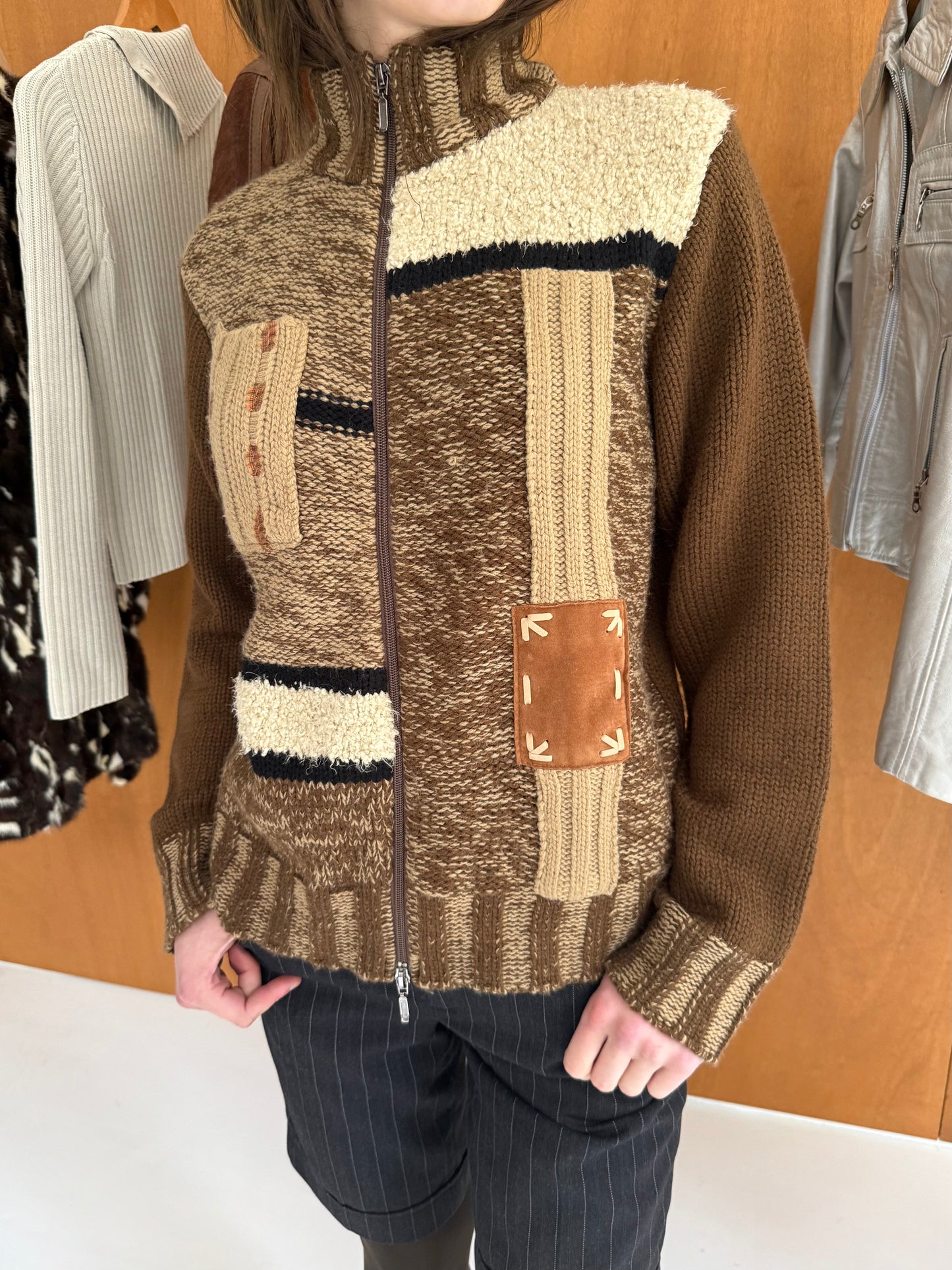 Wool Print Sweater