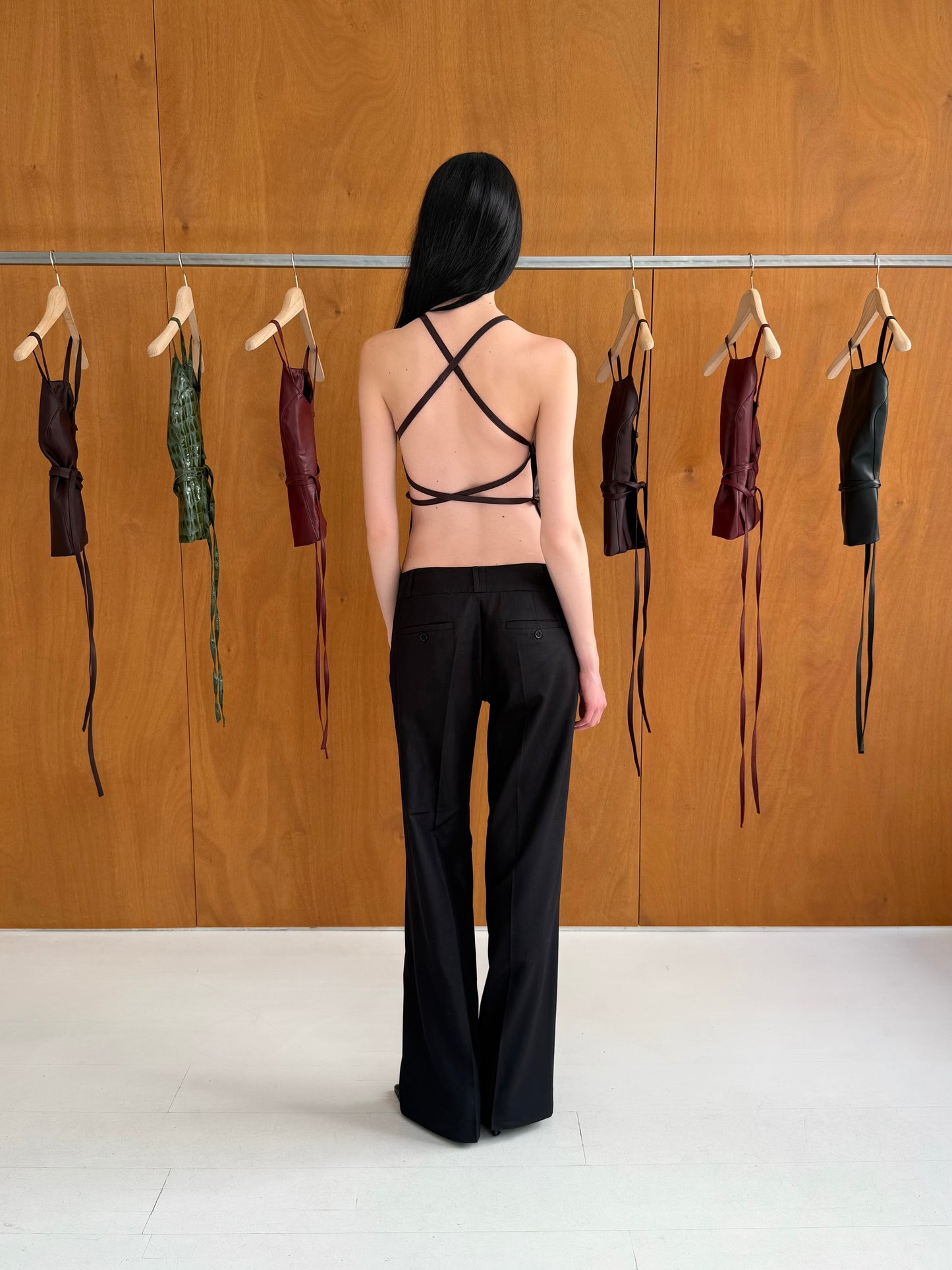 Brown Leather Top