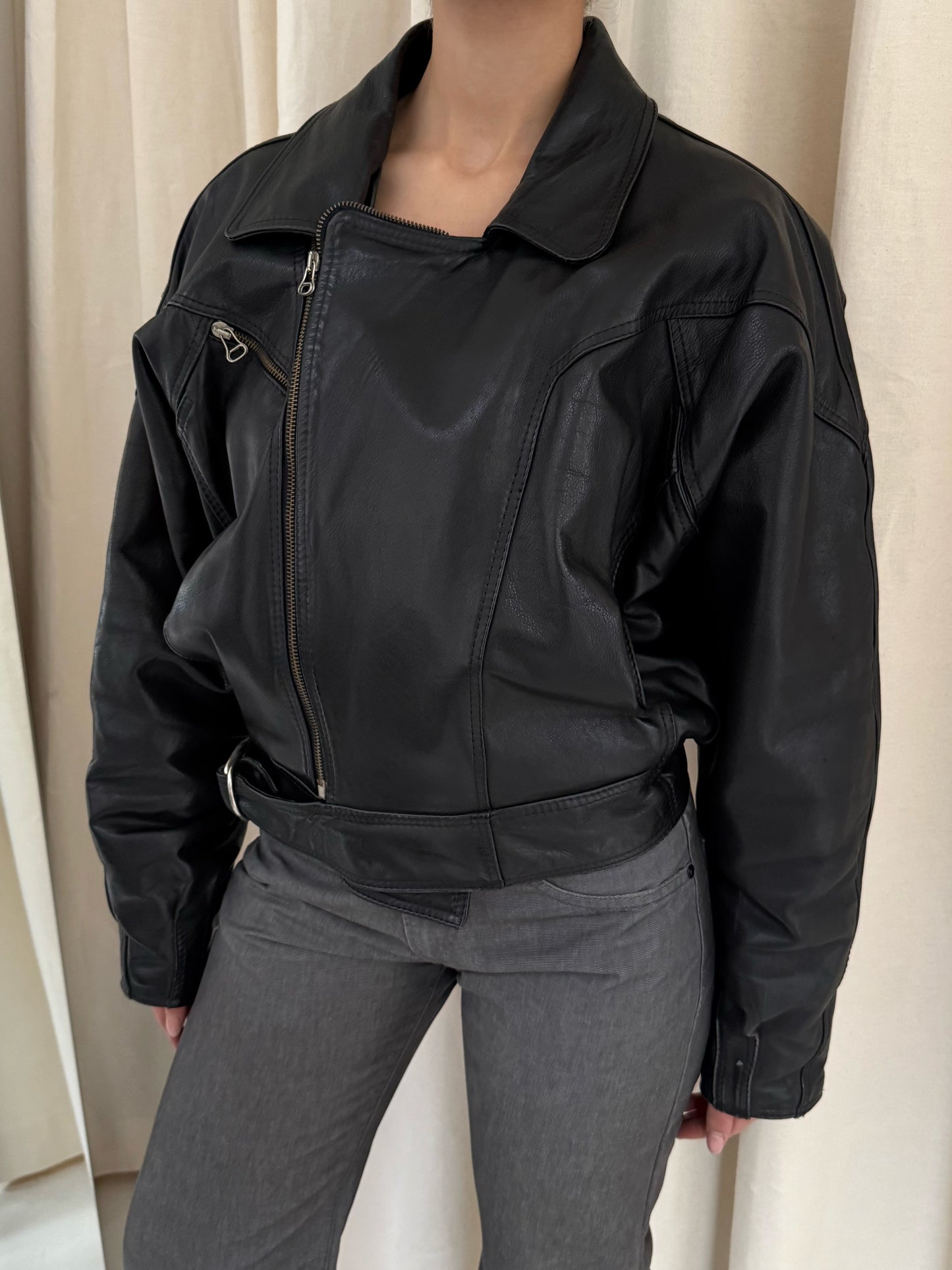 Leather Bomber Jacket