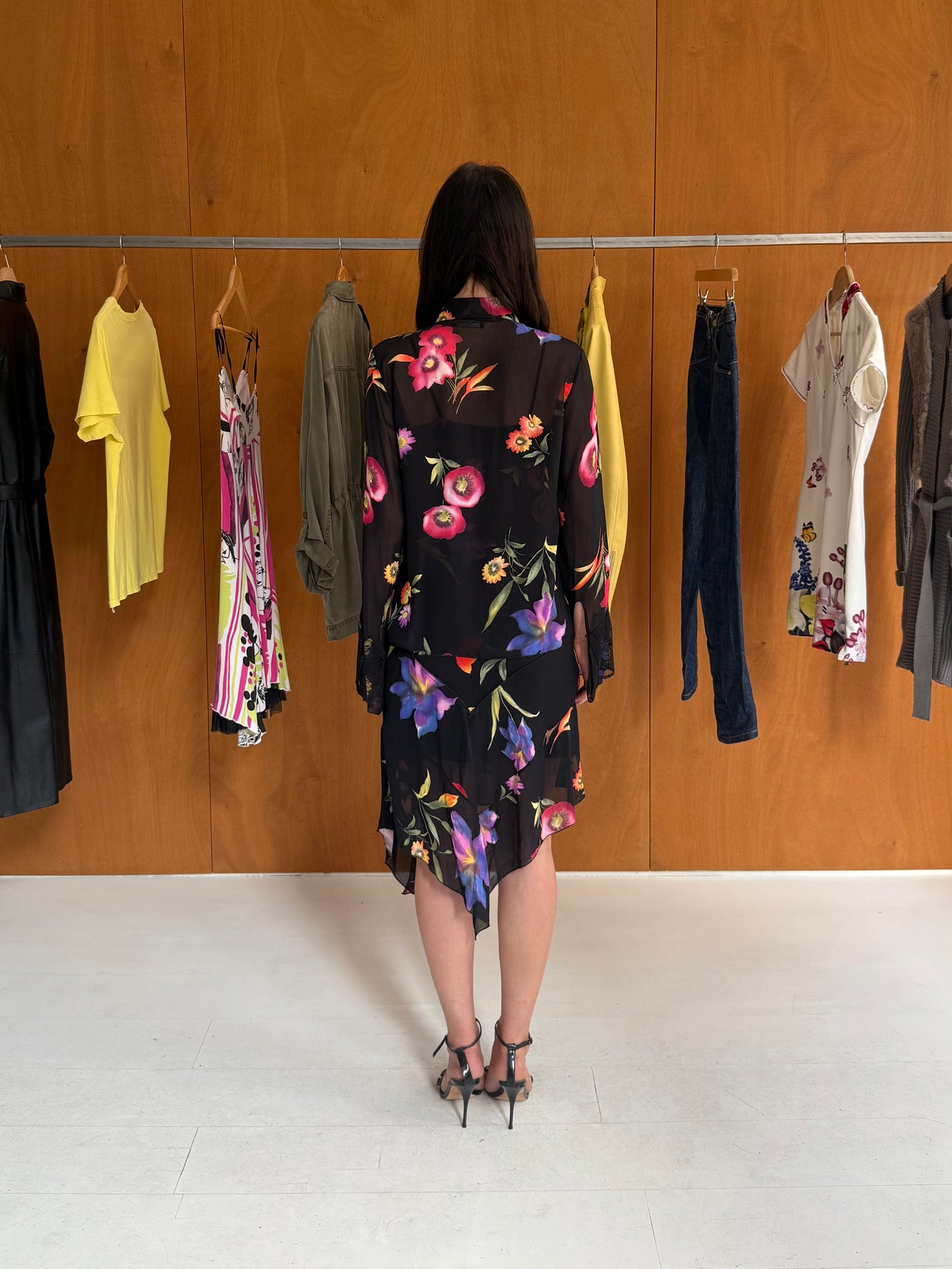 Flower Dress & Blouse Set