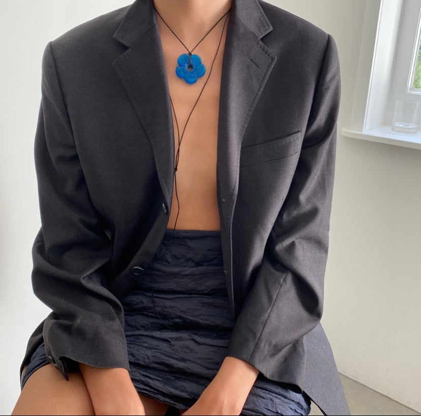 Blue Flower Necklace