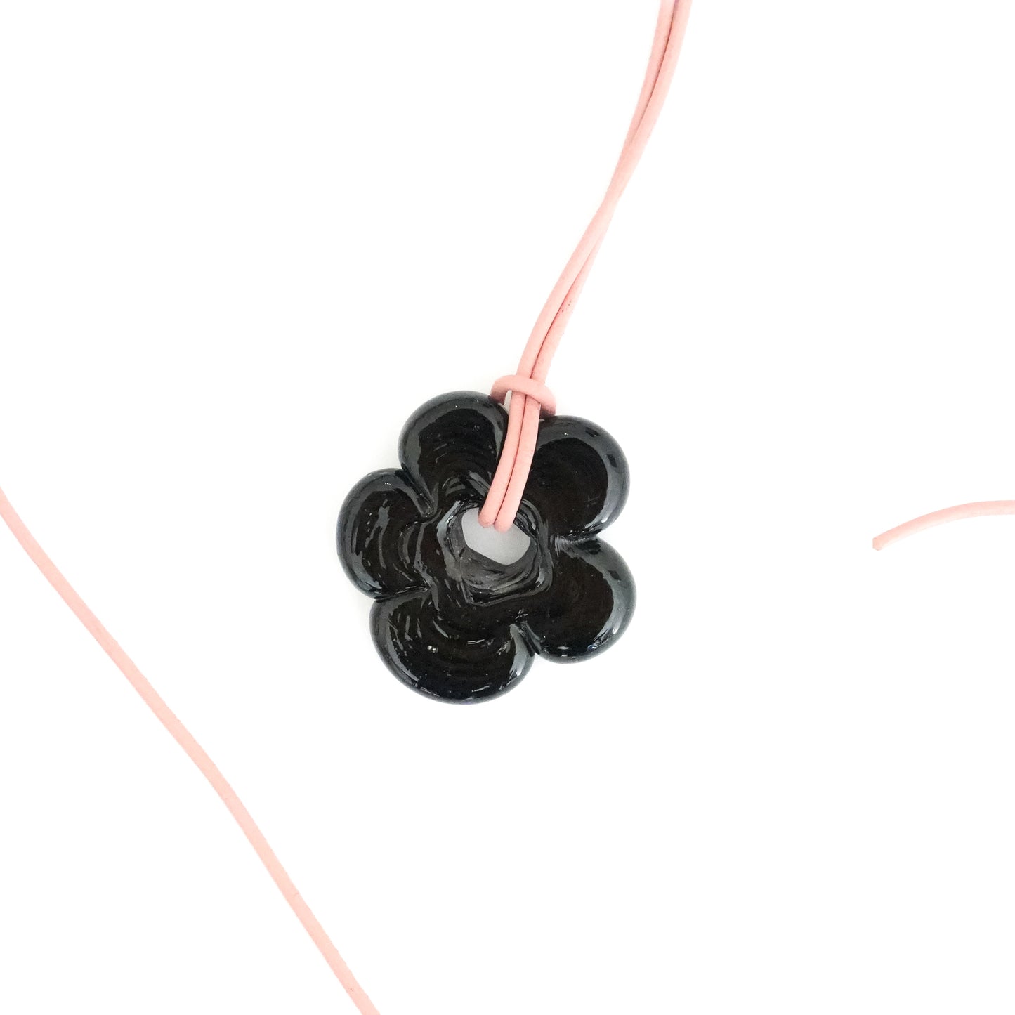 Black Flower Necklace
