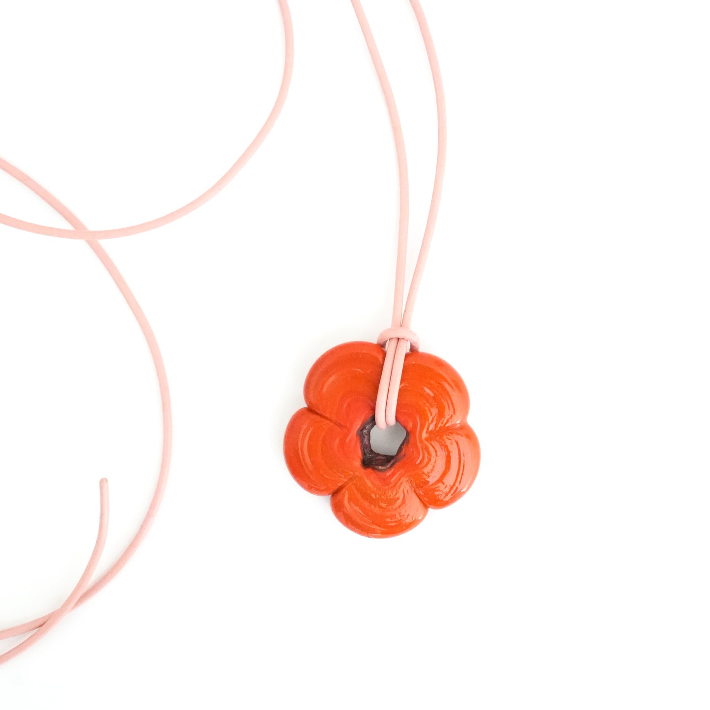 Orange Flower Necklace