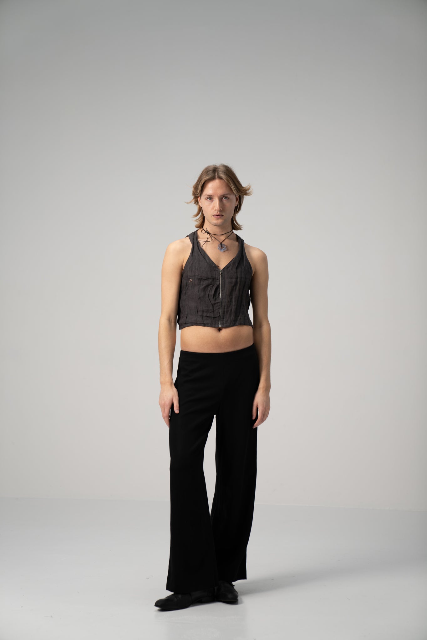 Linen Zip Top