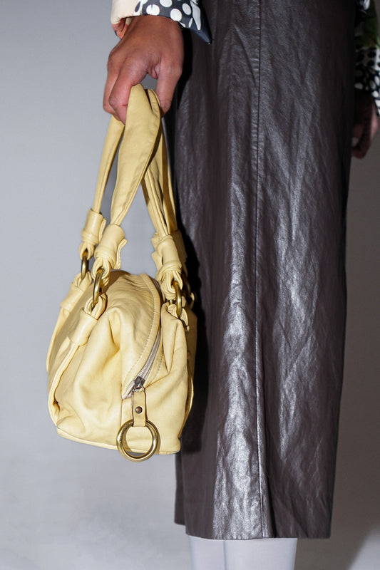 Yellow Leather Bag