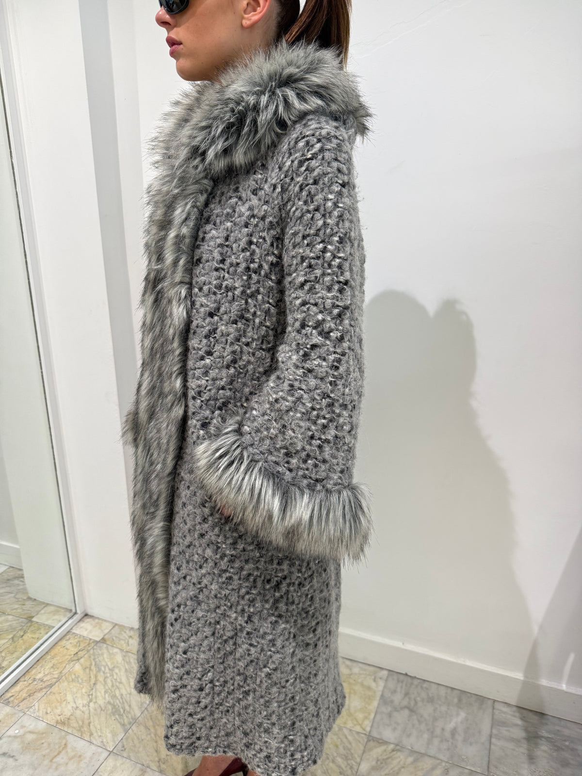 Wool & Faux Fur Coat
