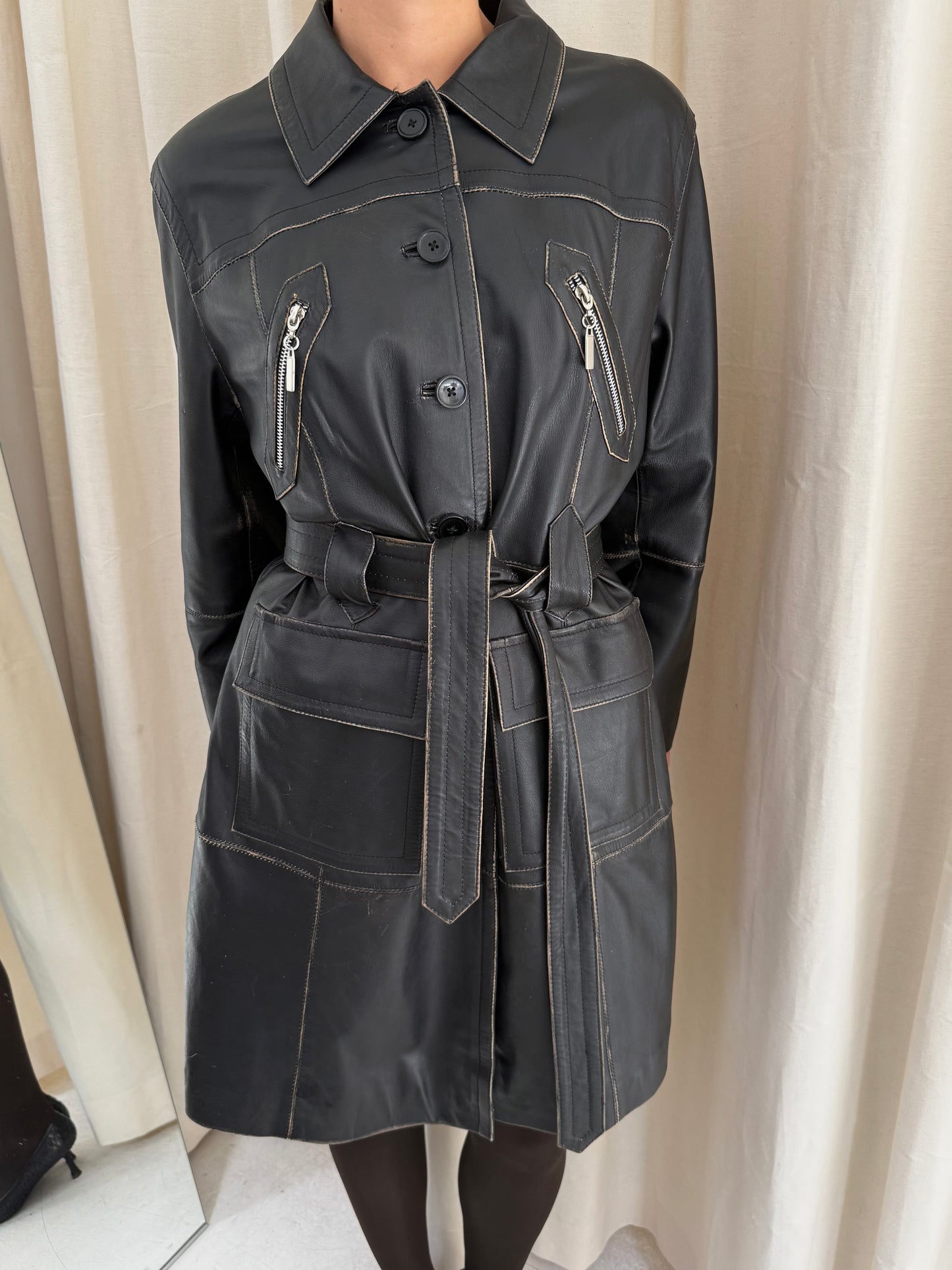 Leather Coat
