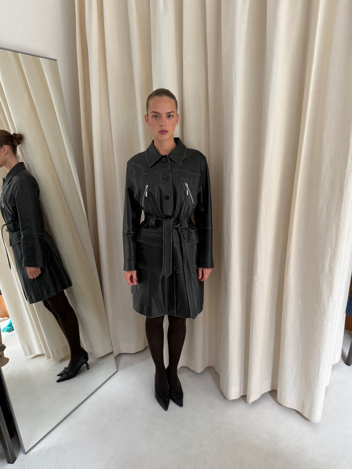 Leather Coat