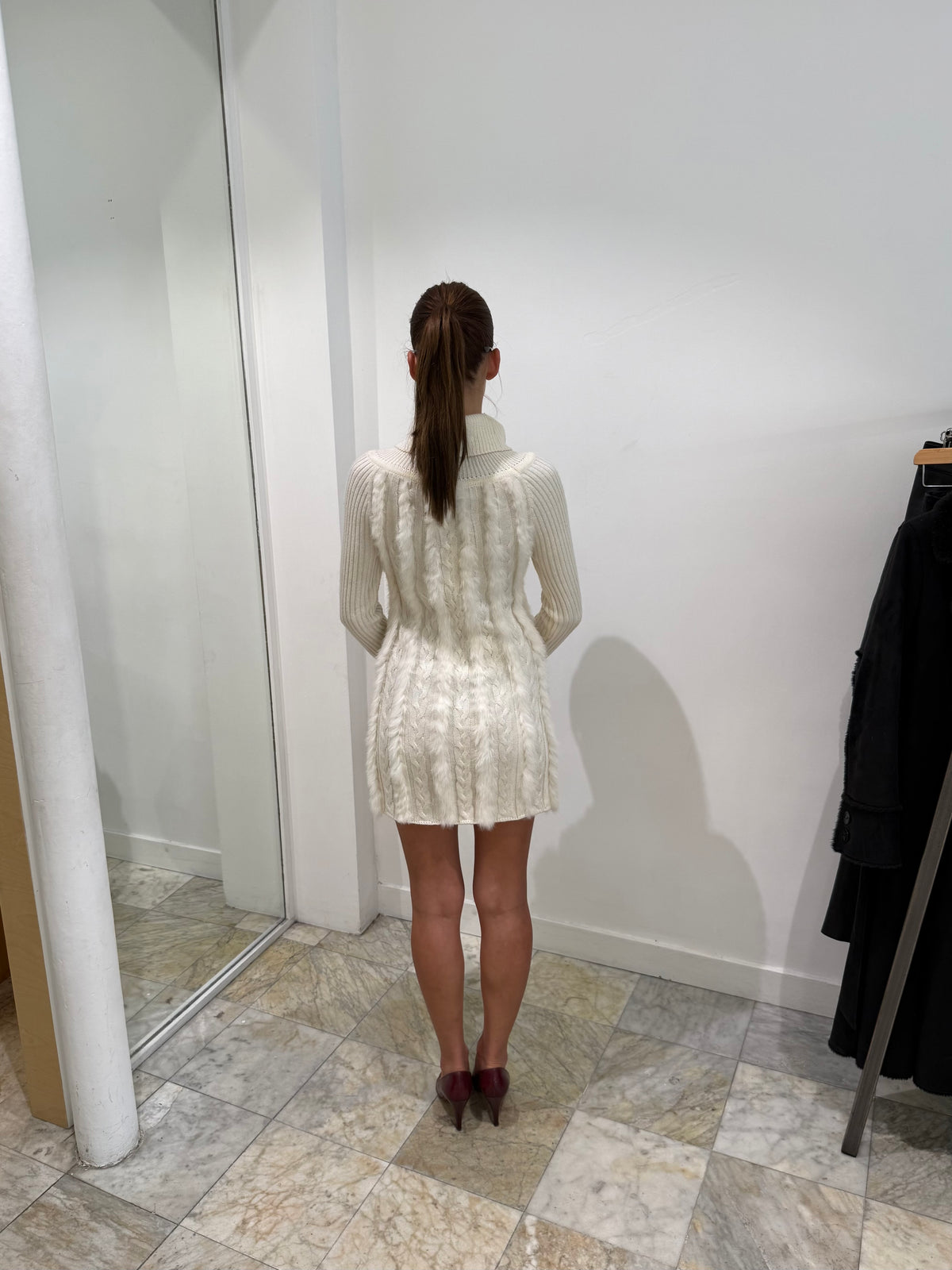 Knit Fur Dress