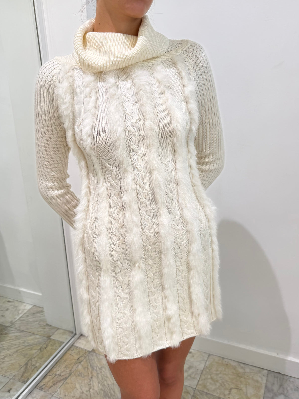 Knit Fur Dress