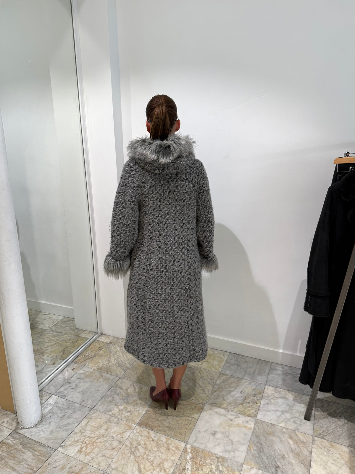 Wool & Faux Fur Coat