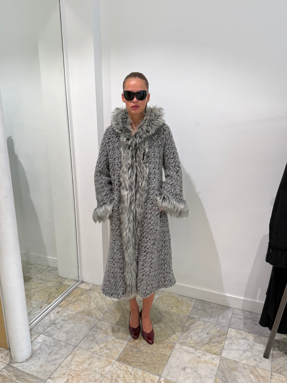 Wool & Faux Fur Coat