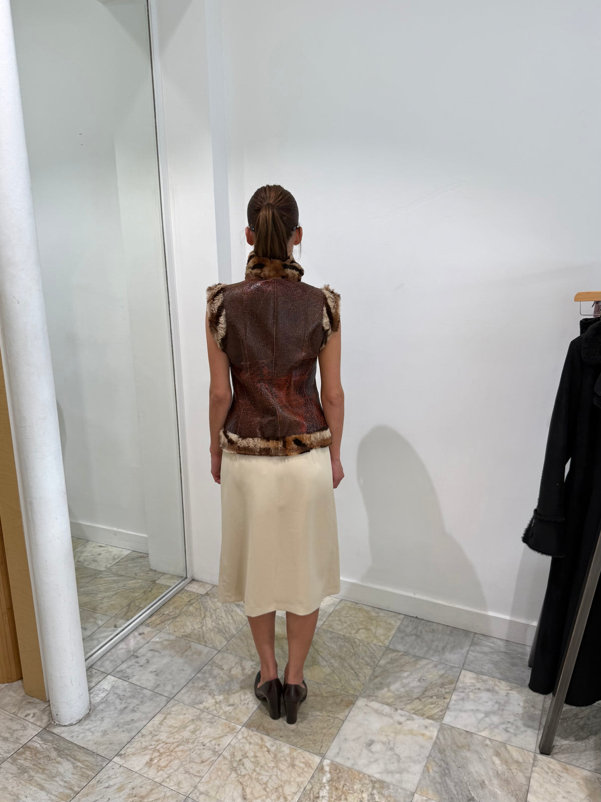 Reversible Leather & Fur Vest