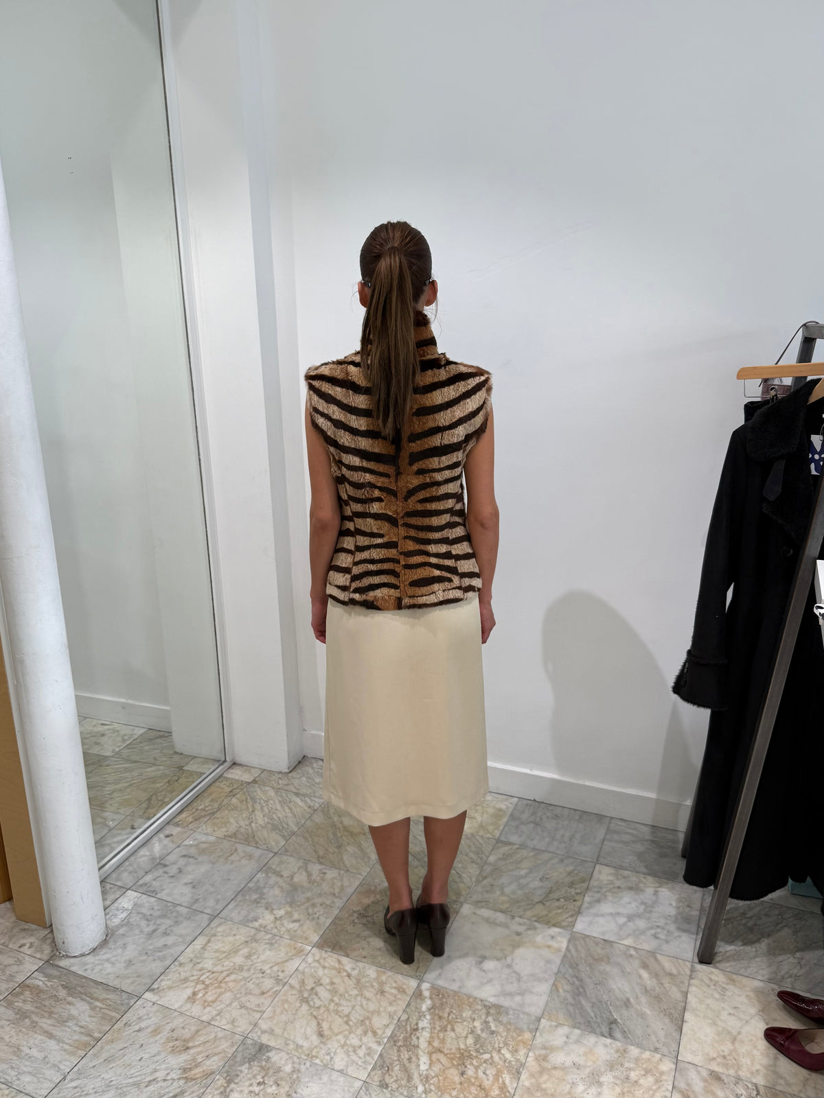 Reversible Leather & Fur Vest