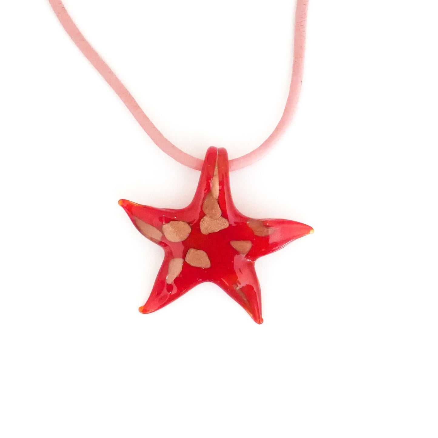 Red Starfish Necklace