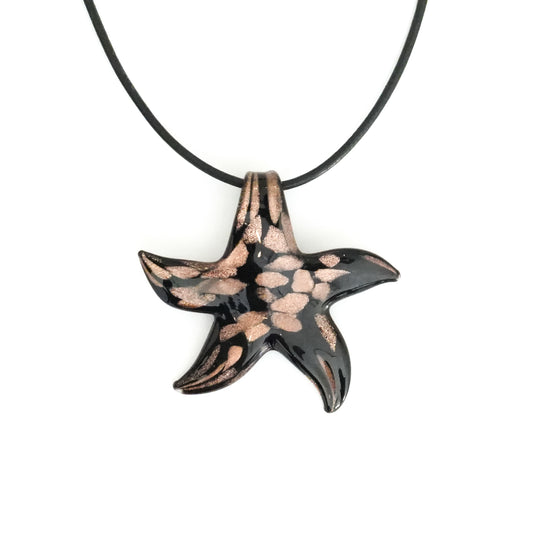 Black Starfish Necklace