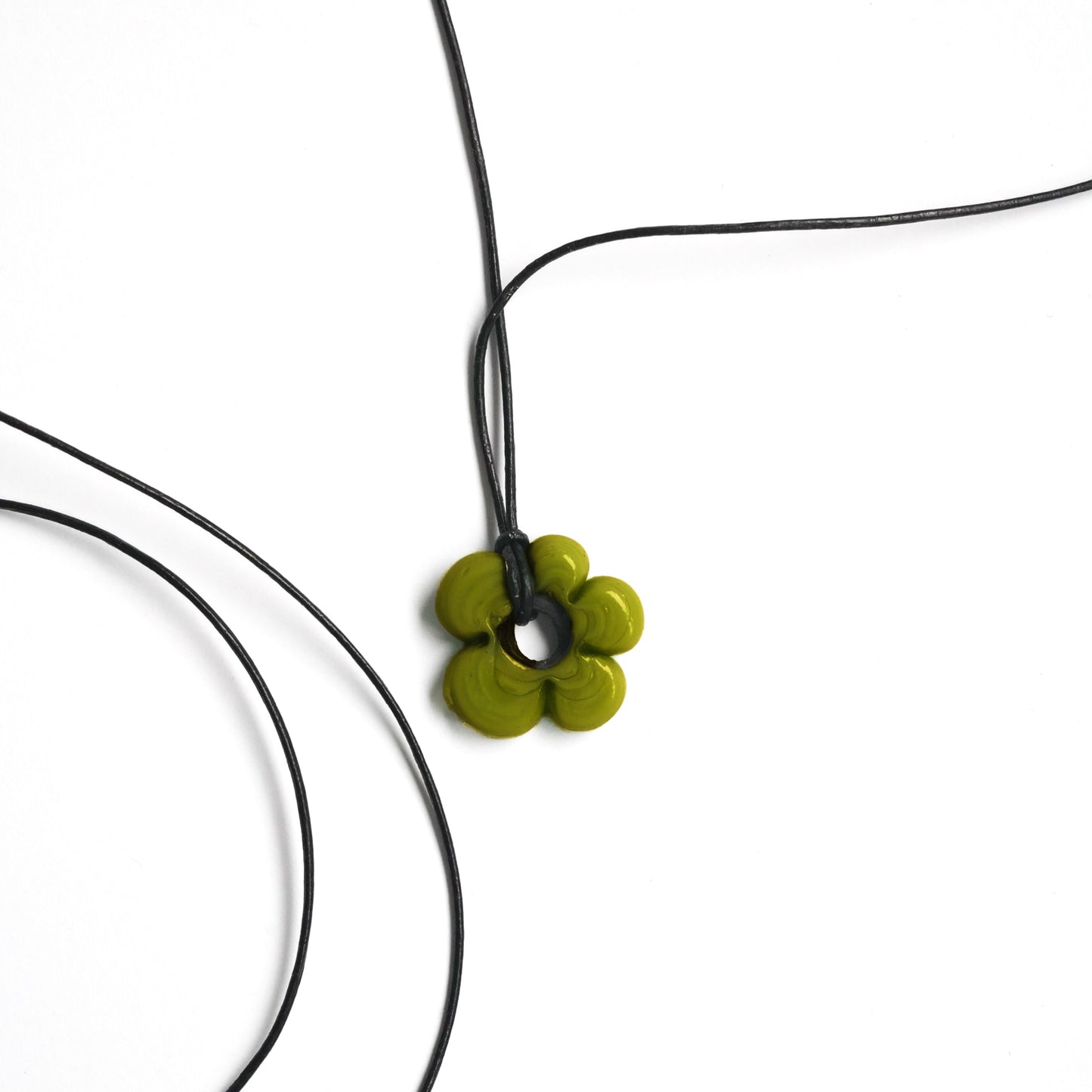 Mini Light Green Flower Necklace