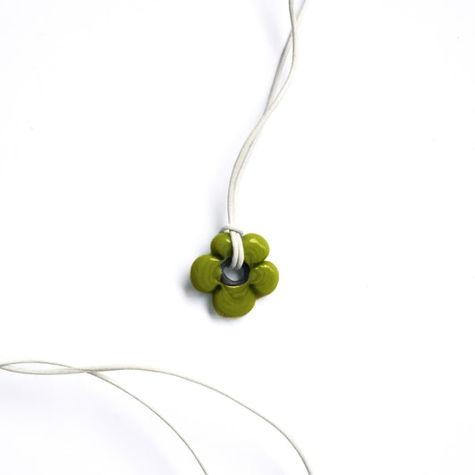 Mini Light Green Flower Necklace