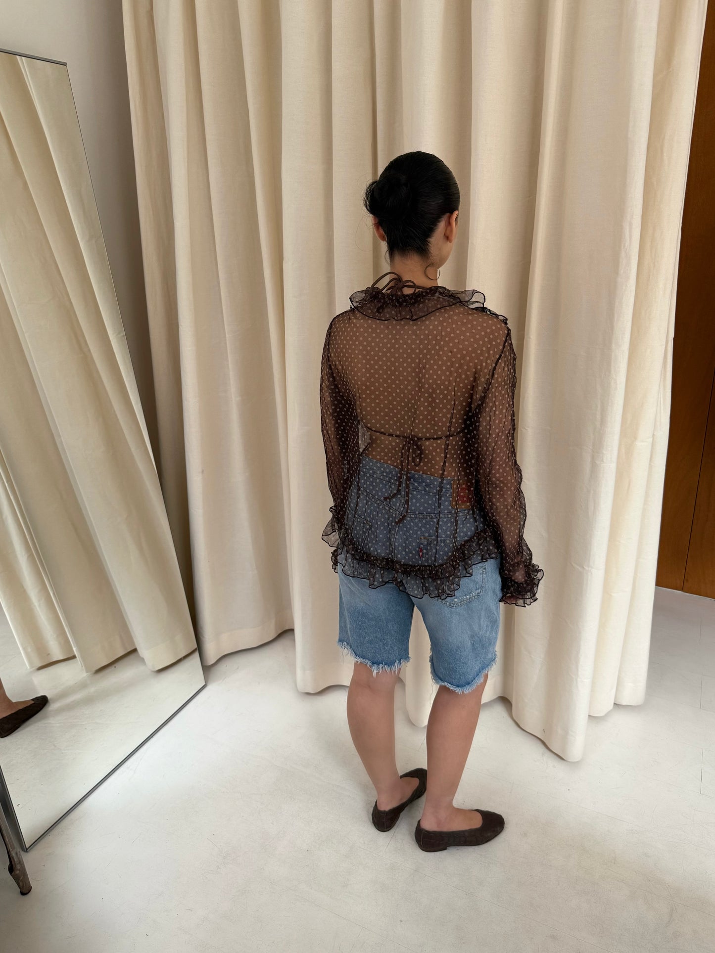 Sheer Ruffled Top