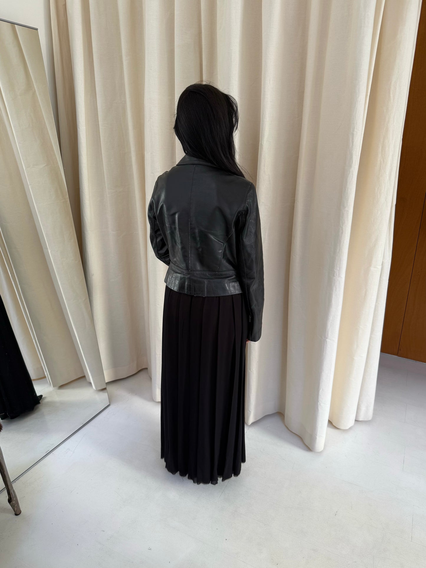 Cropped Leather Jacket