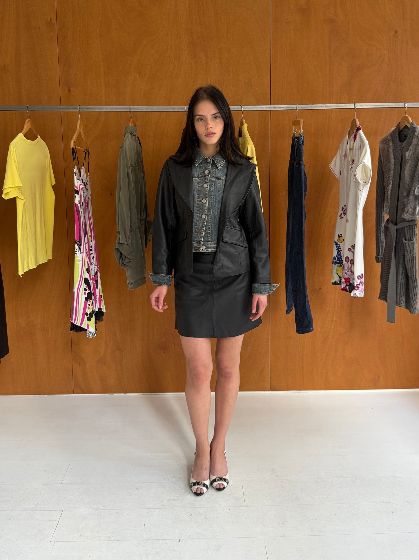 Sandro Leather Skirt