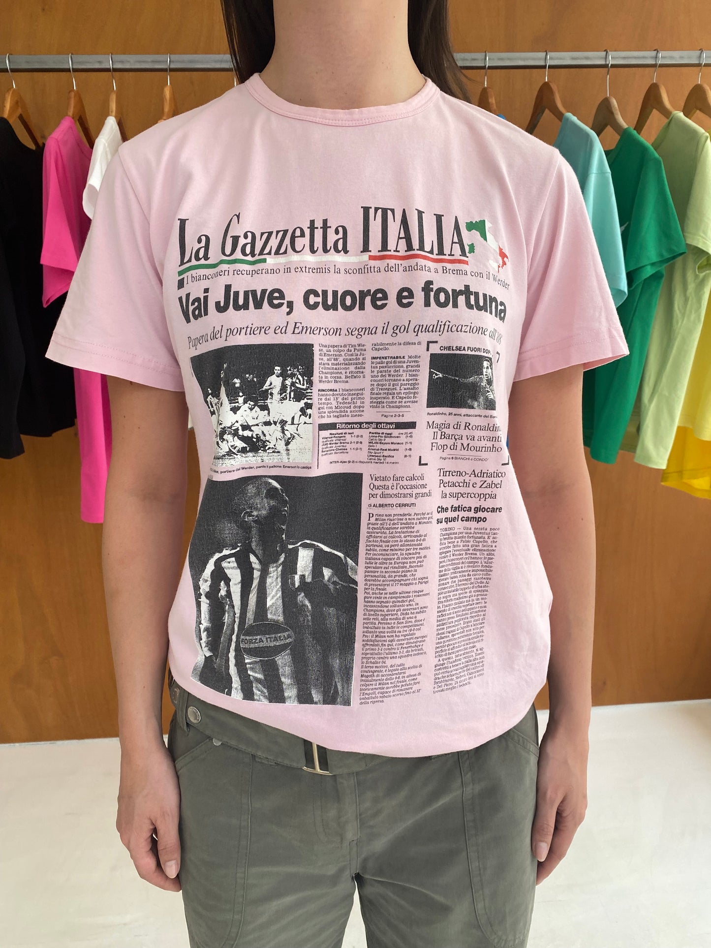 Gazzetta T-shirt Pink