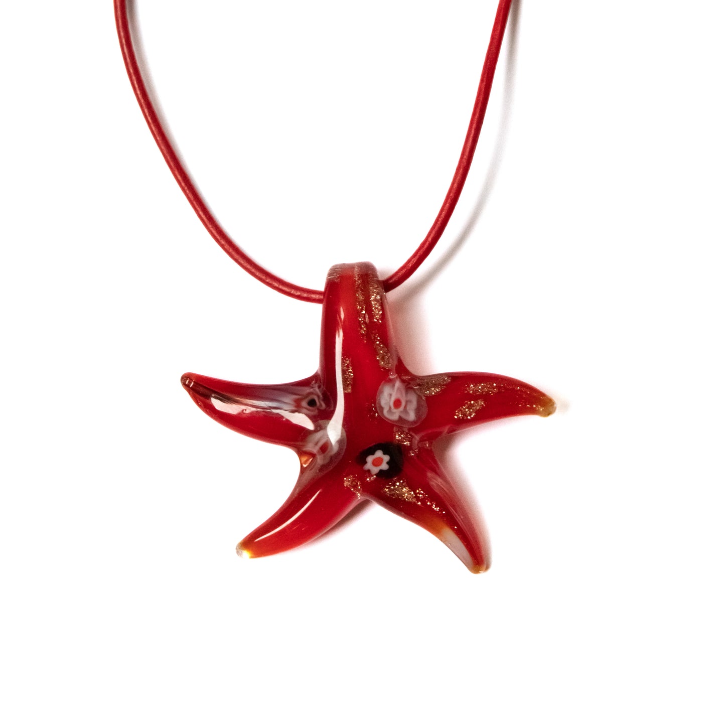 Red Starfish Necklace