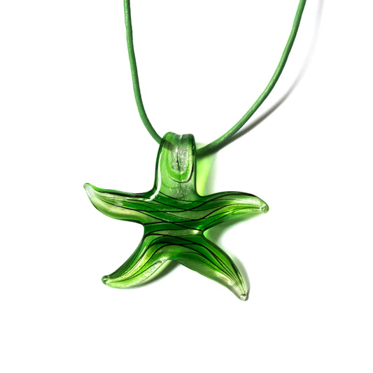 Green Starfish Necklace