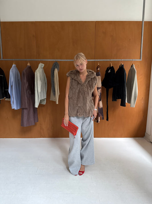 Hooded Fur Vest