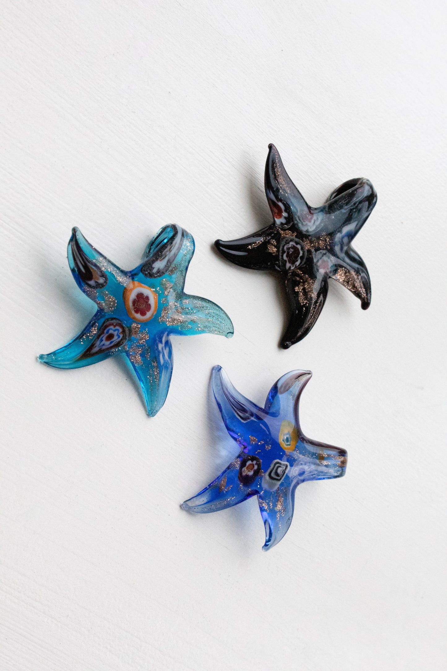 Light Blue Starfish Necklace