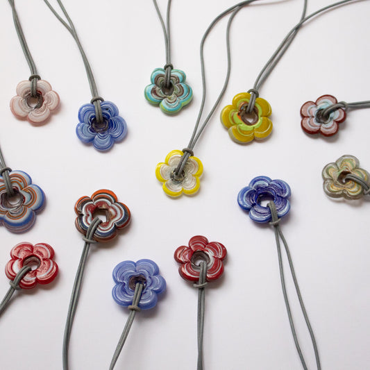 Multicolored Flower Necklaces - Pick Your Favorite