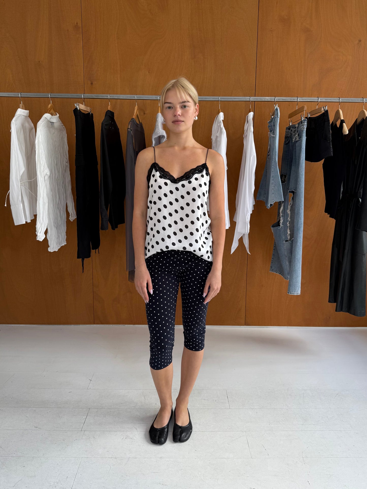 Polka Dot Capri Leggings