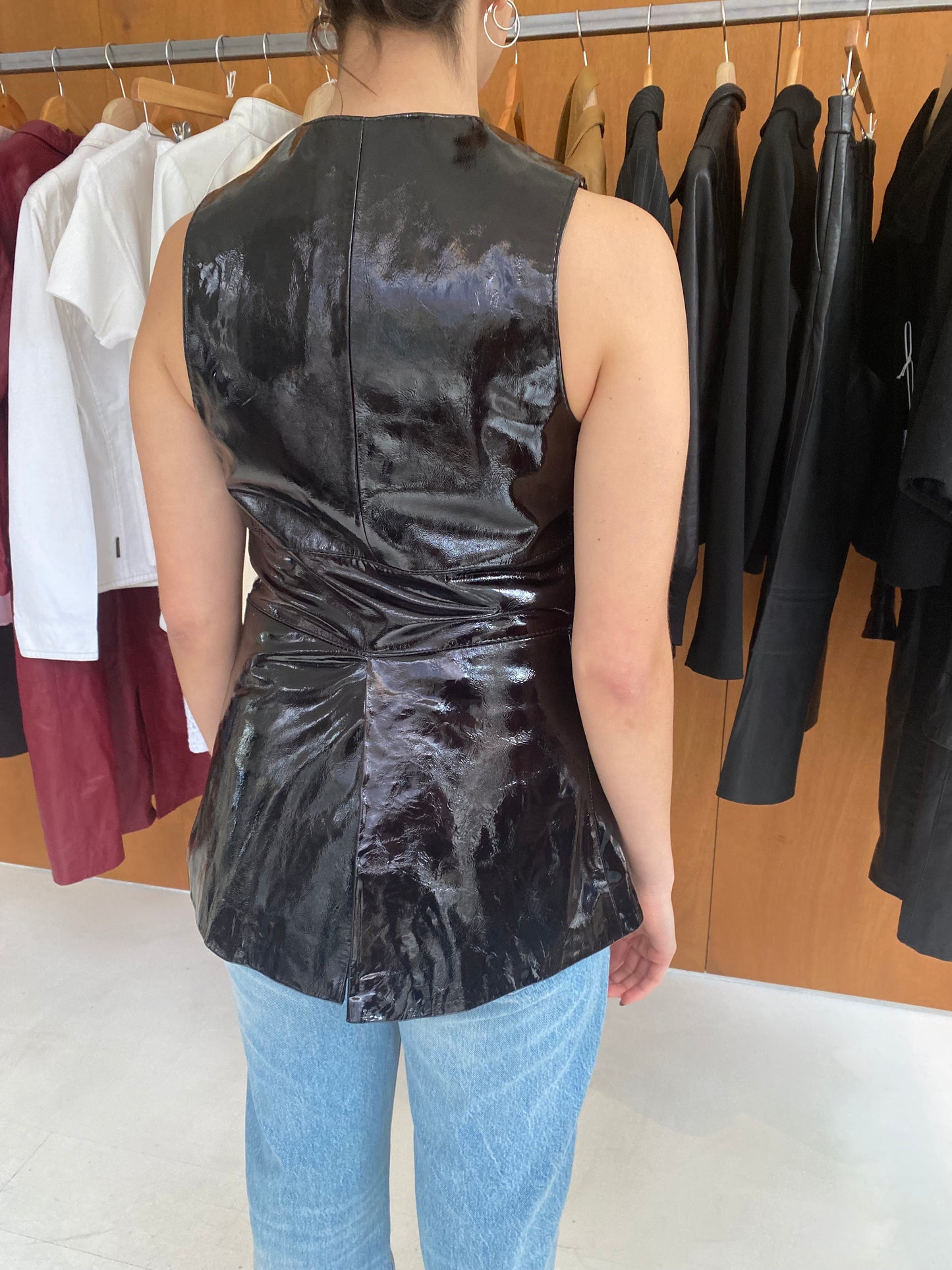 Patent Leather Vest