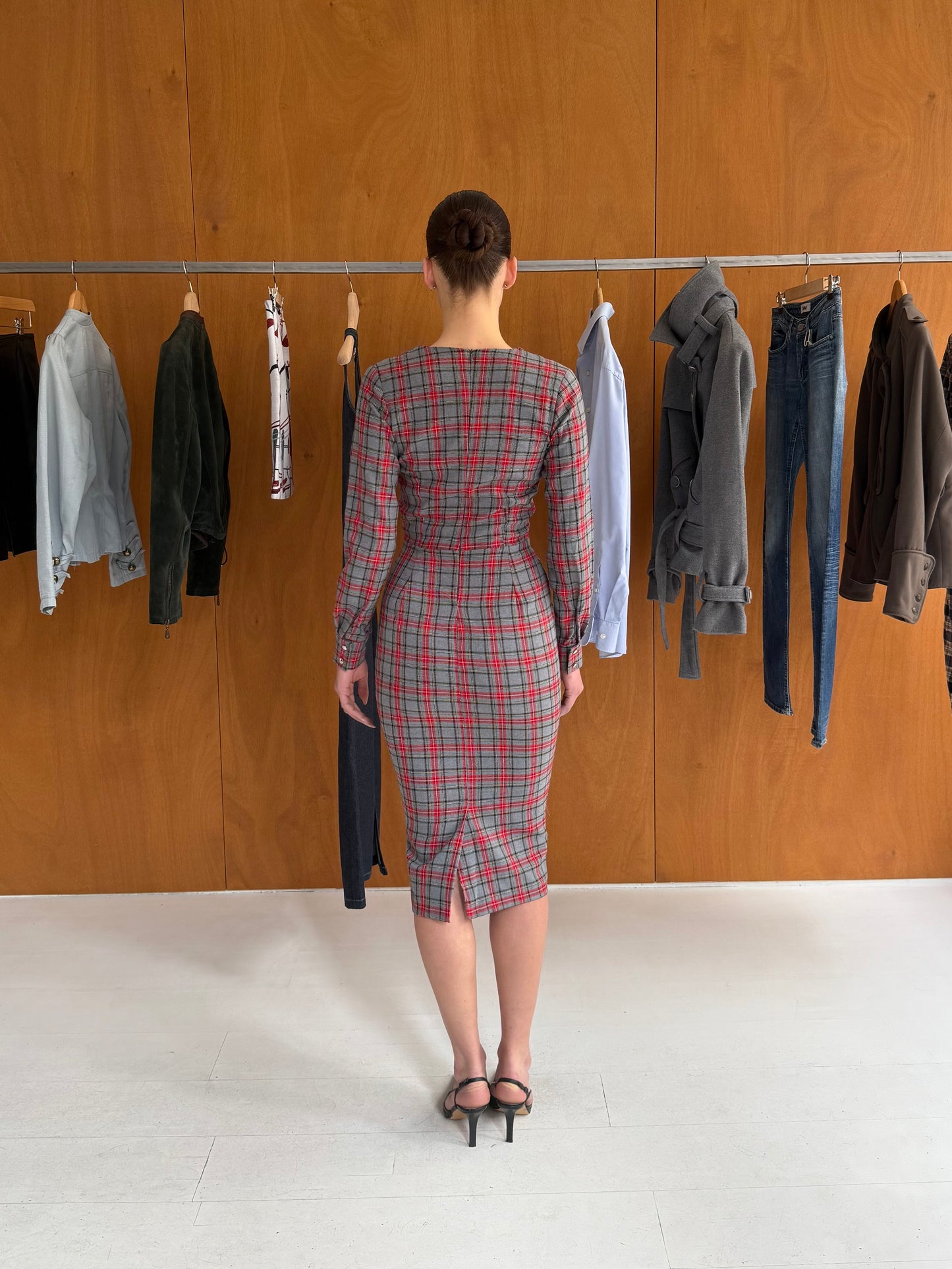 Plaid Print Dress