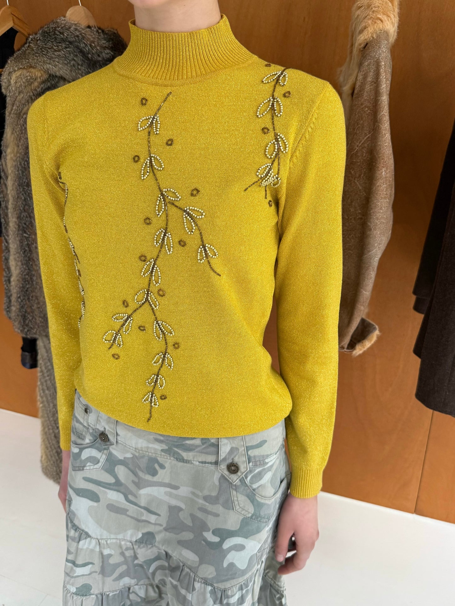 Beaded Glitter Sweater