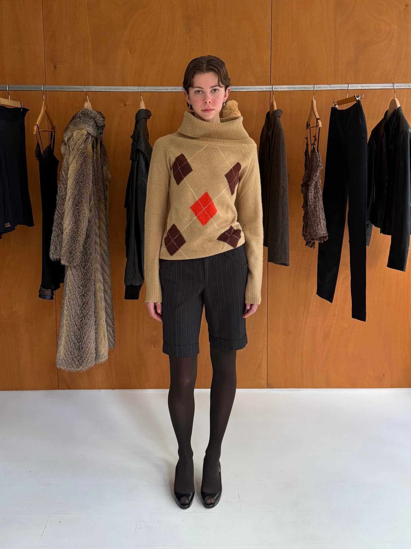 Mohair Argyle Sweater