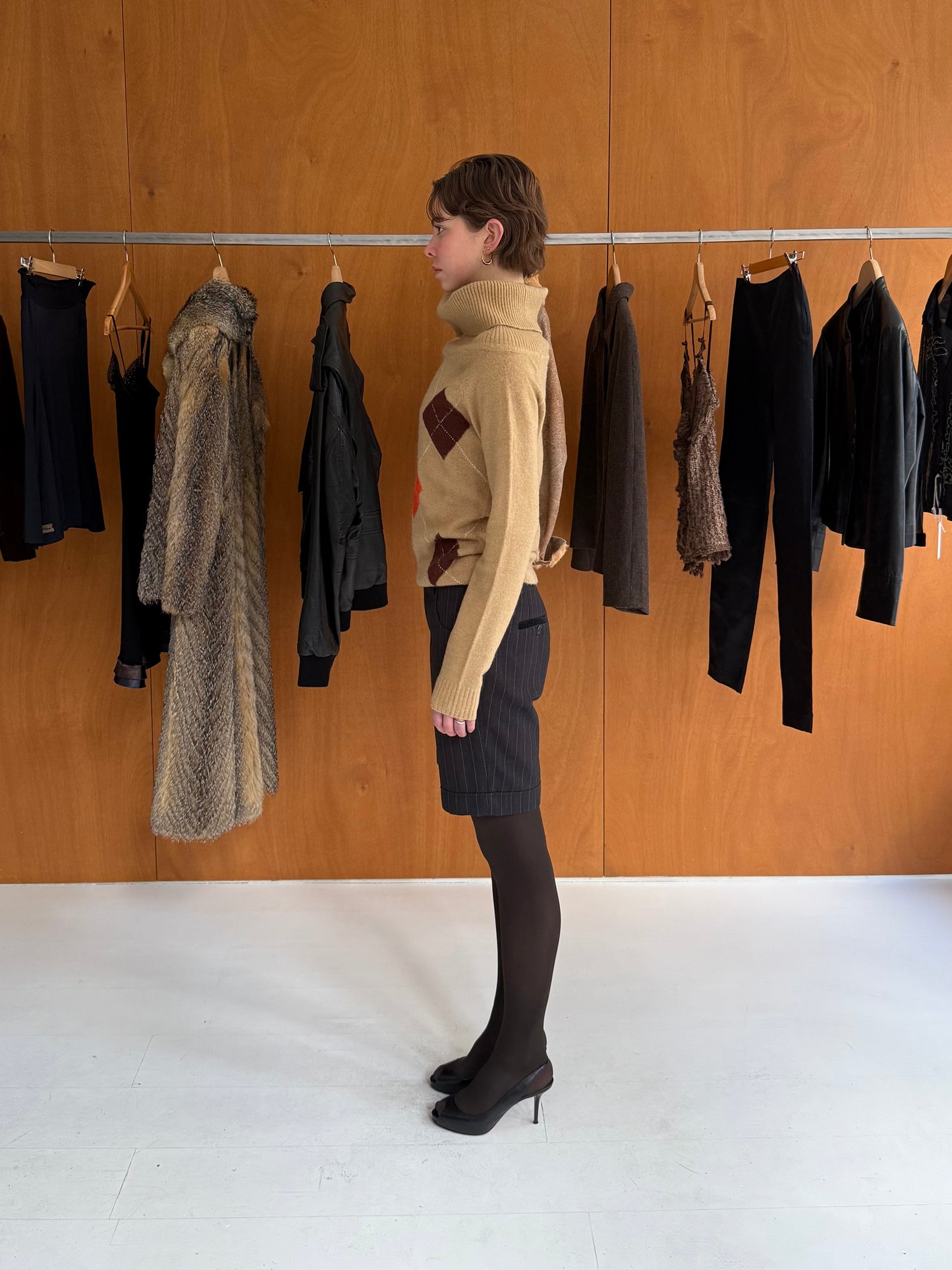 Mohair Argyle Sweater