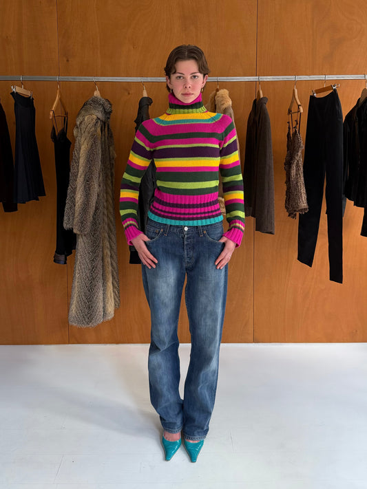 Striped Knit Sweater