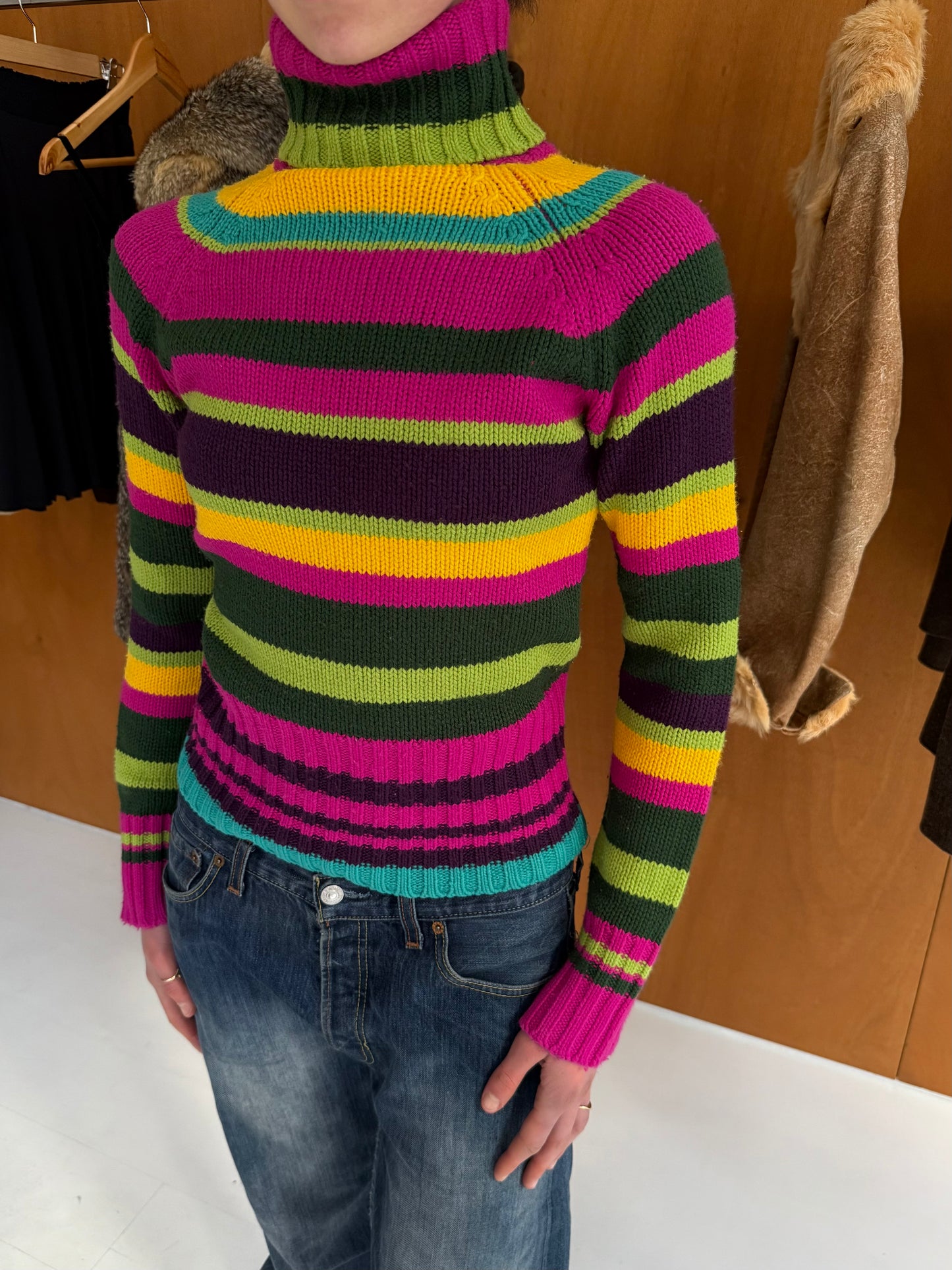 Striped Knit Sweater