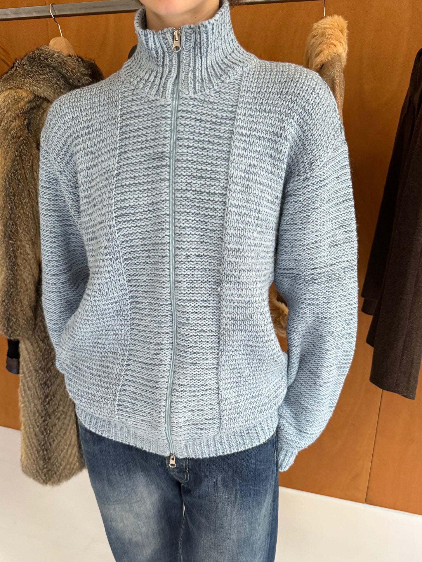 Knit Zip Sweater