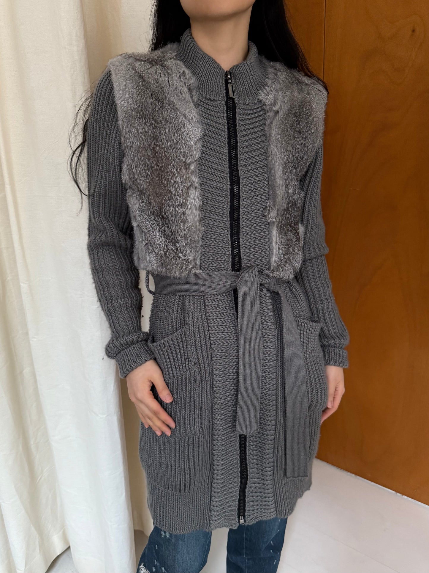 Fur Cardigan