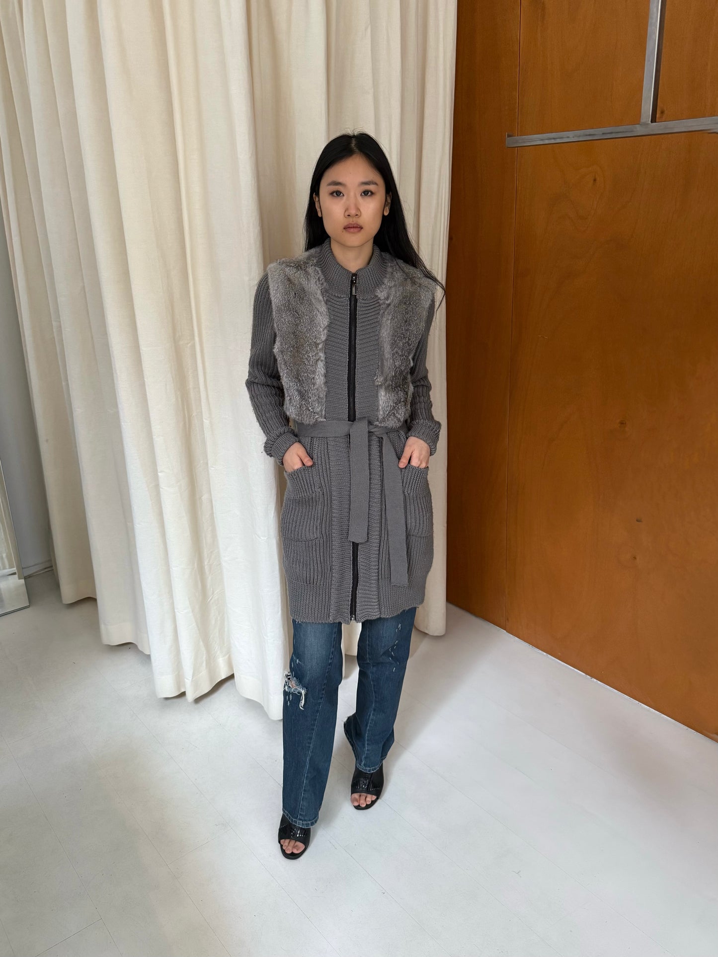 Fur Cardigan