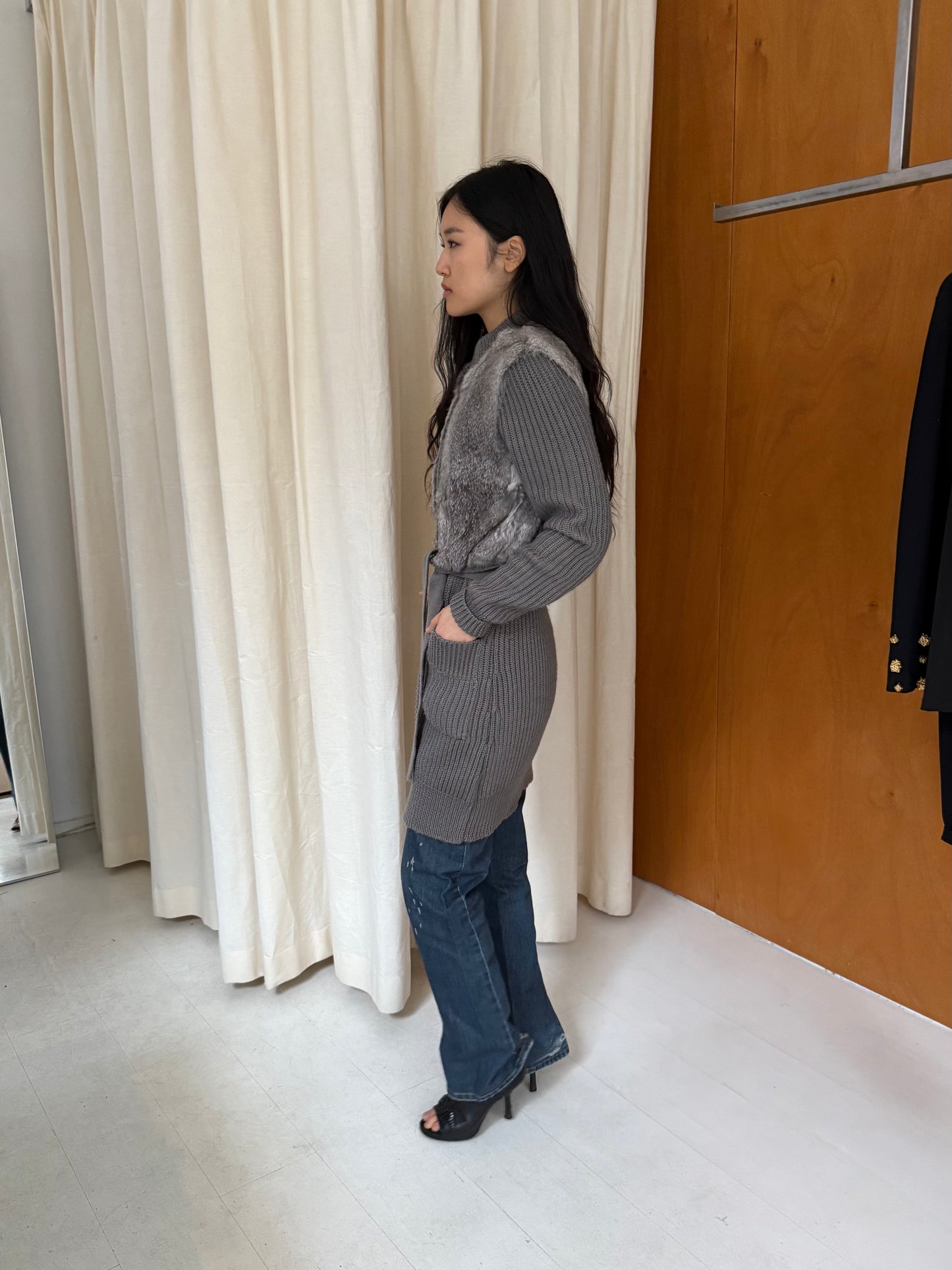 Fur Cardigan