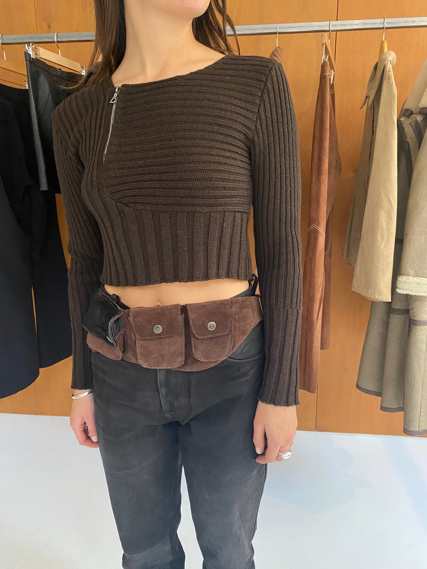 Cropped Wool Sweater