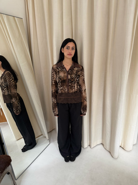 Leopard Print Blouse