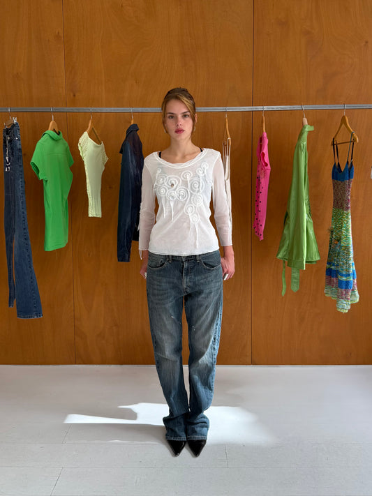 Sheer Pattern Top