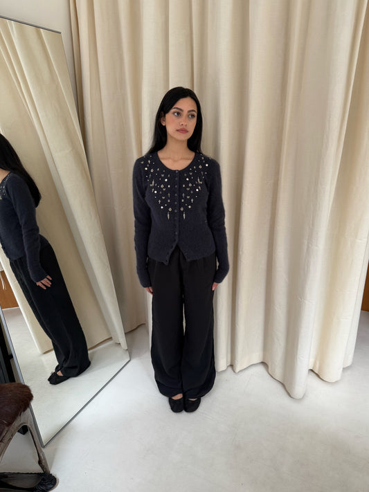 Wool Charm Cardigan
