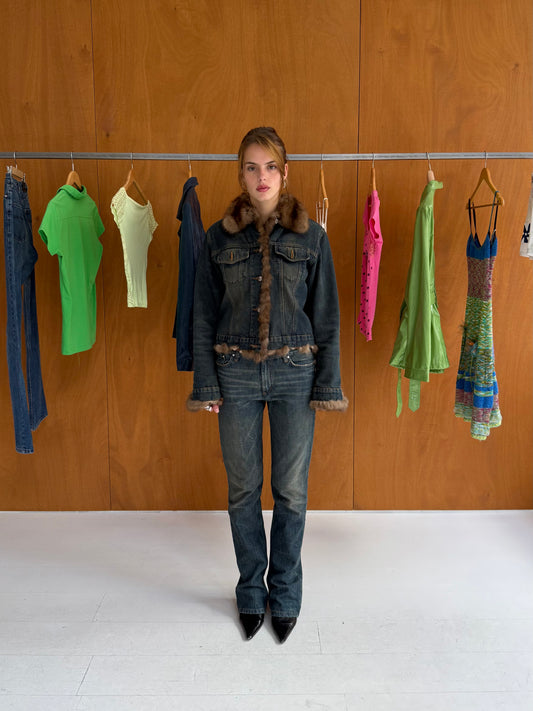 Denim & Fur Jacket