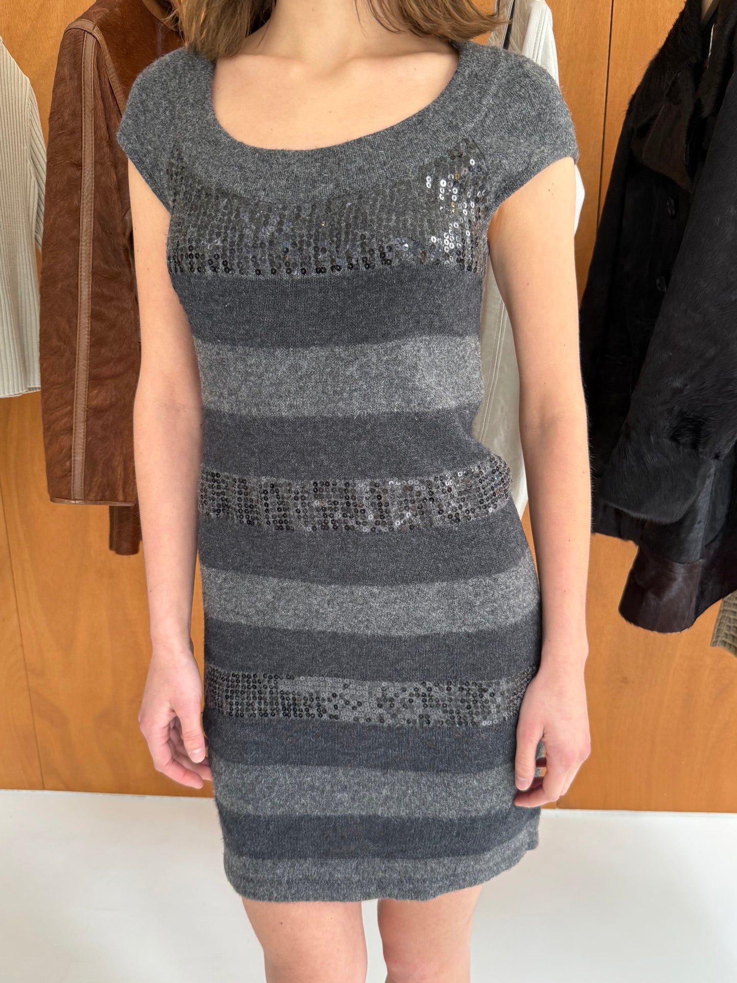 Wool Sequin Dress
