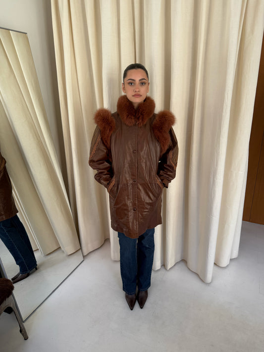 Leather & Fur Coat